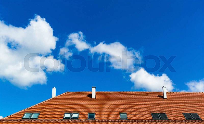 Penthouses in the city, symbol photo for loft conversions and housing shortage, stock photo