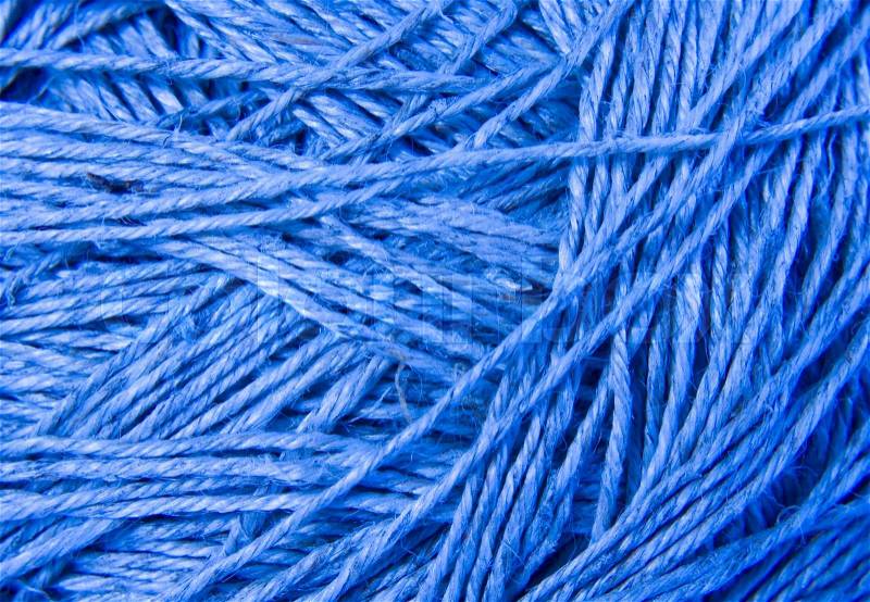 Blue threads background, stock photo