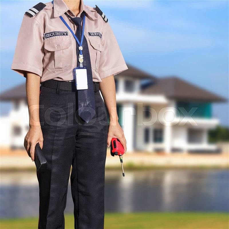 Security guard, stock photo