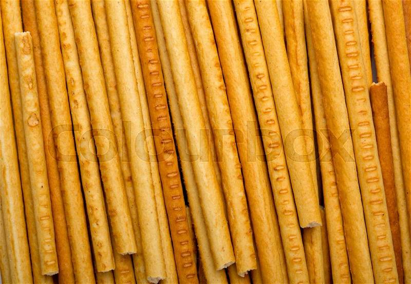 Background of many stick cookies, stock photo