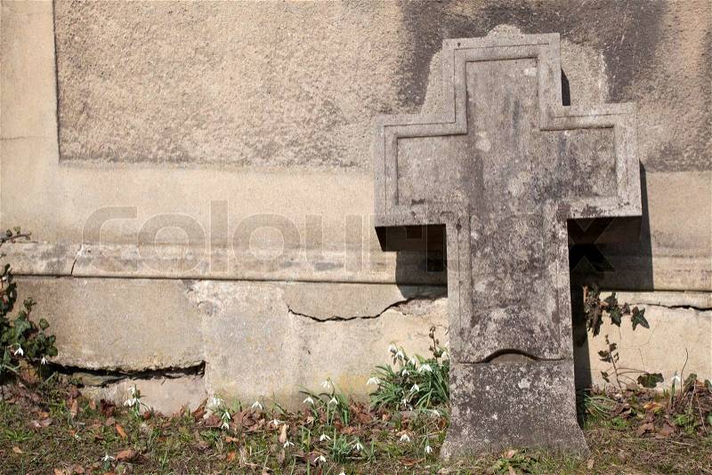 Old grave site, stock photo
