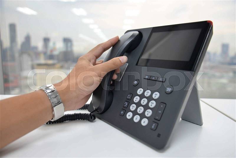 IP Phone - technology of voice, stock photo