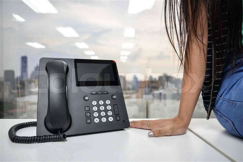 IP Phone - technology of voice, stock photo