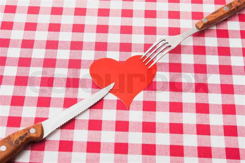 Concept of love to kitchen work, stock photo