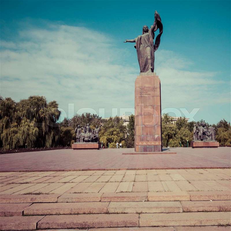 Monument to the Fighters of the Revolution.Kyrgyzstan, stock photo