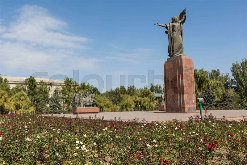 Monument to the Fighters of the Revolution.Kyrgyzstan, stock photo