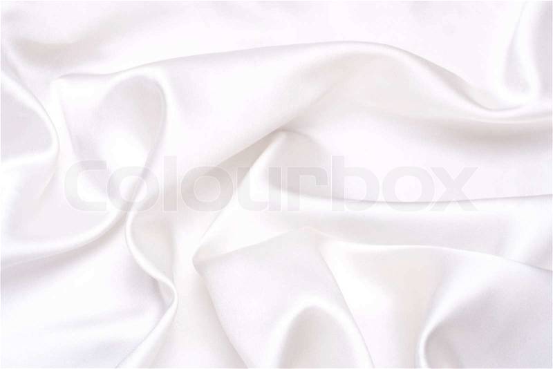 White satin fabric as a background, stock photo