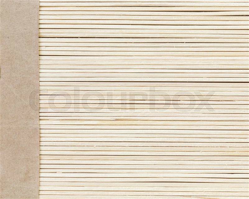 Pattern of wooden stick texture and background, stock photo