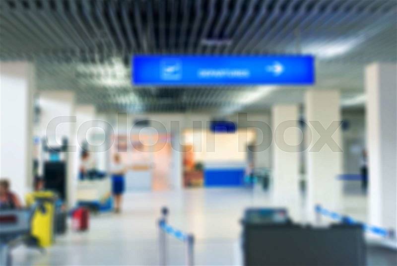 Airport gate. Blurred image. Suitable for background, stock photo