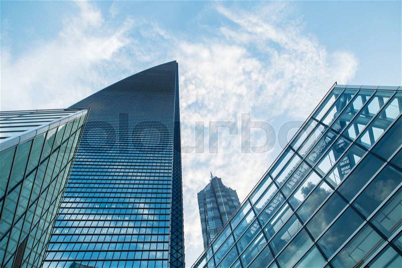 Modern skyscraper business office, corporate building abstract. Modern architecture, stock photo