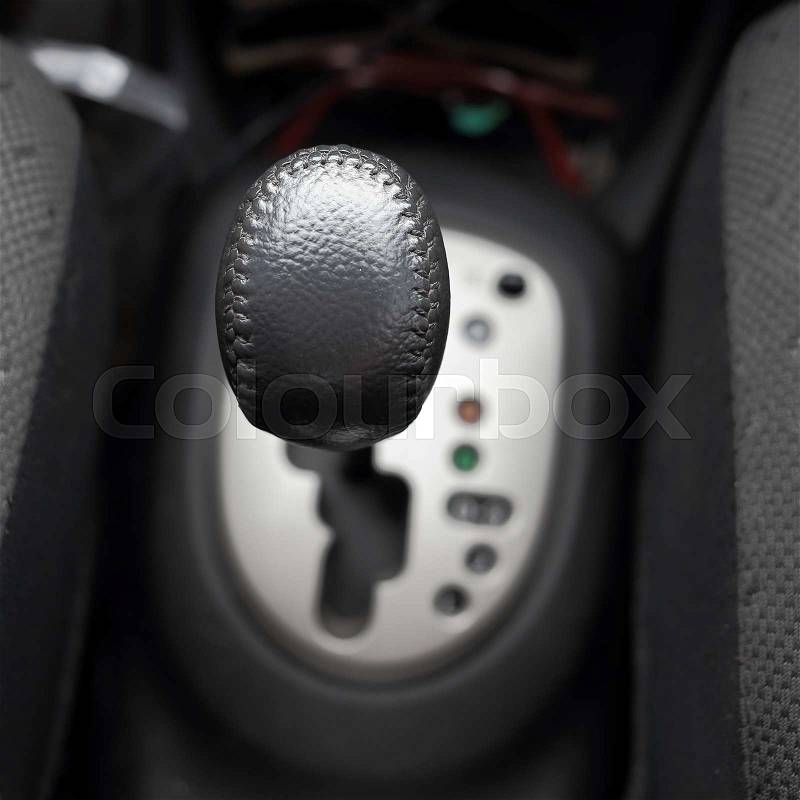 Auto gear shift of car, stock photo