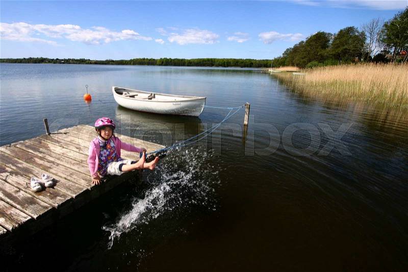 A lake in denmark, stock photo