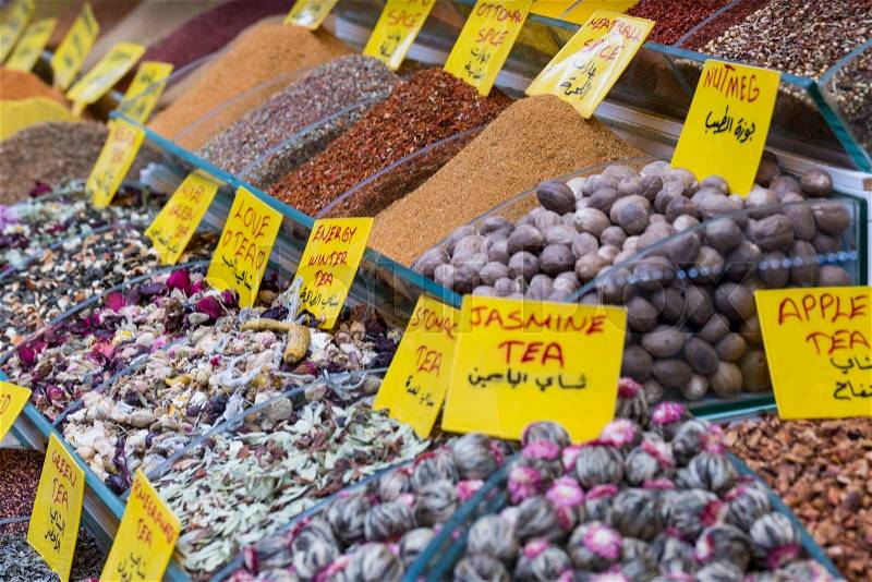 Tea shop in Grand Bazaar, Istanbul, Turkey, stock photo