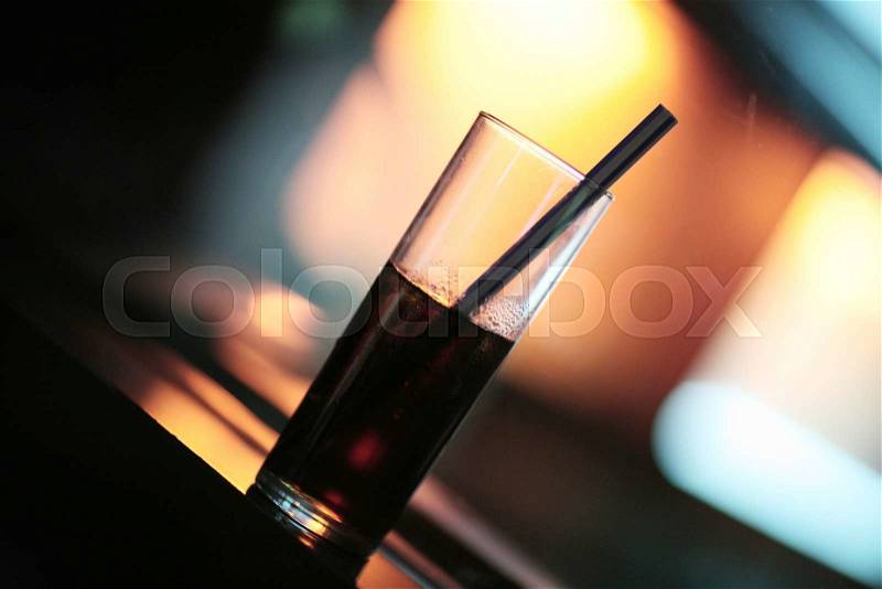 Wedding reception marriage event party drinks night time photo in nightclub bar, stock photo