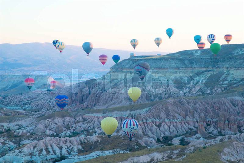 Cappadocia - balloon flight. , stock photo