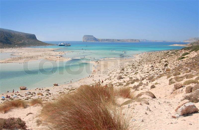Outskirts of Crete where is pink sands, stock photo