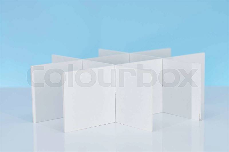A studio photo of business office partitions, stock photo