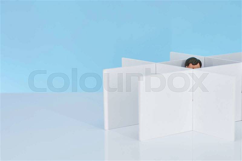 A studio photo of business office partitions, stock photo