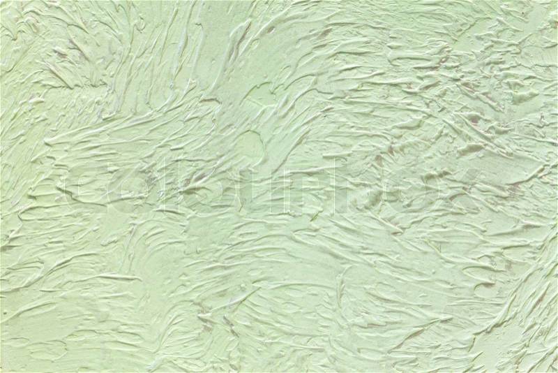 Large texture of wall painted green w ith gloss, stock photo