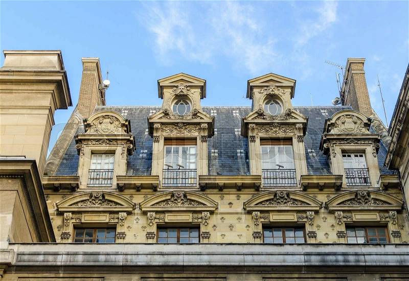 Paris buildings and landmarks, stock photo