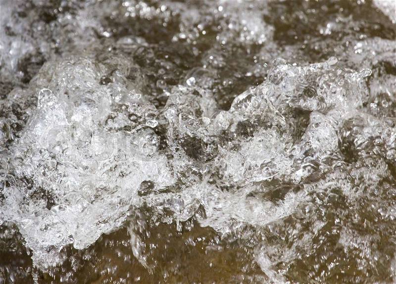 Rough water as the background on the nature, stock photo