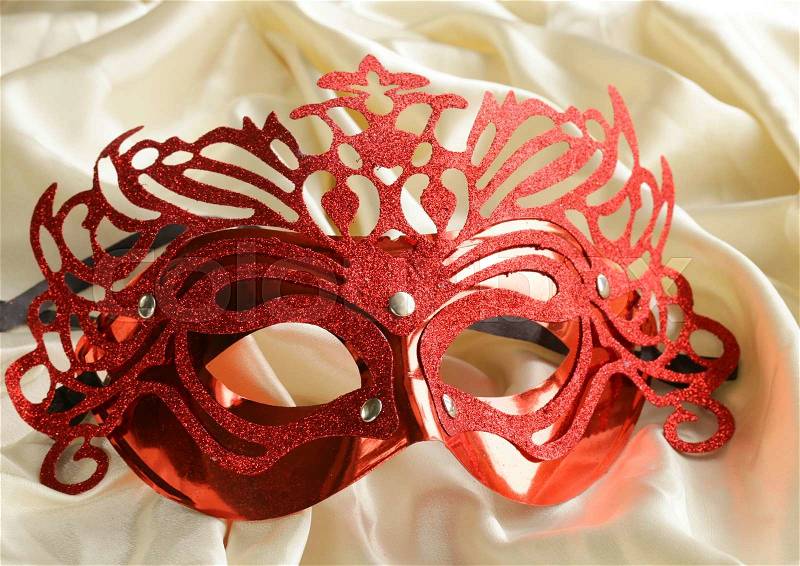 Beautiful festive carnival mask symbol theater, stock photo