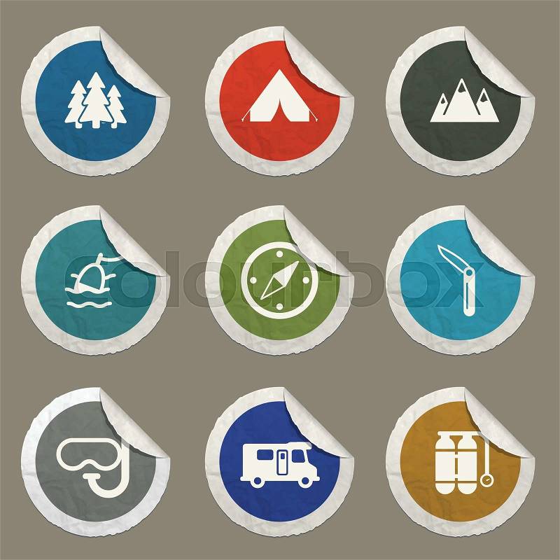 Active recreation icon for web sites and user interface, vector