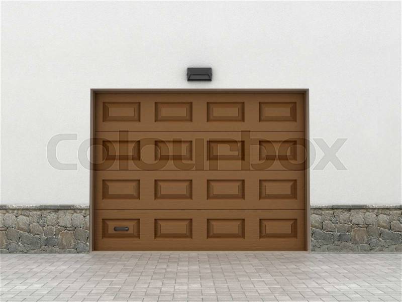 Garage doors. Garage concept, stock photo
