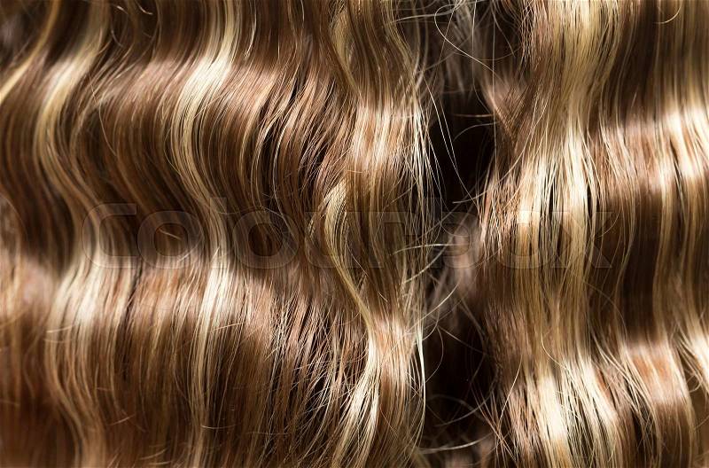 Wavy hair as a background. texture, stock photo