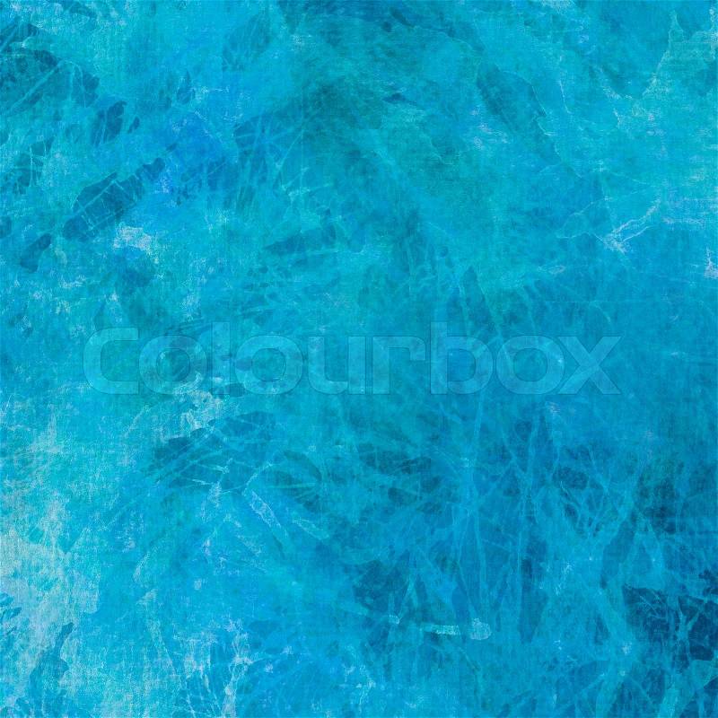Abstract artistic painterly blue background texture, stock photo