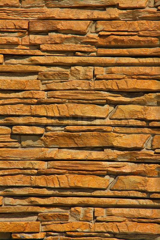 A Stacked Stone Wall Texture Background, stock photo