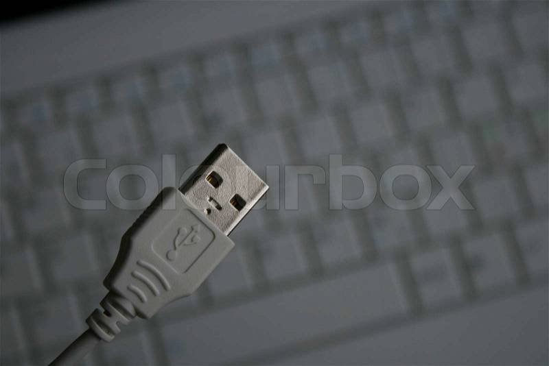 Usb cable, stock photo