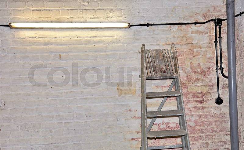 The damp is attacking the wall, stock photo
