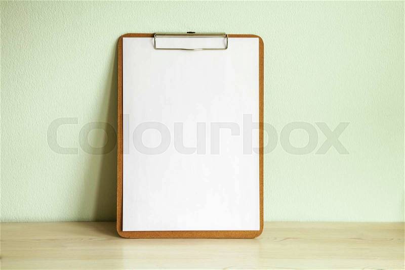 Image of an empty clipboard mockup ready. , stock photo