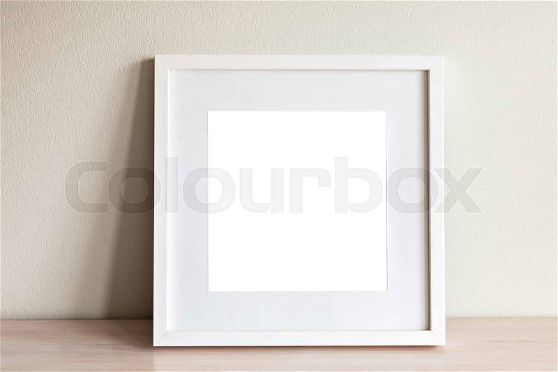Image of mockup scene with white square frame. , stock photo