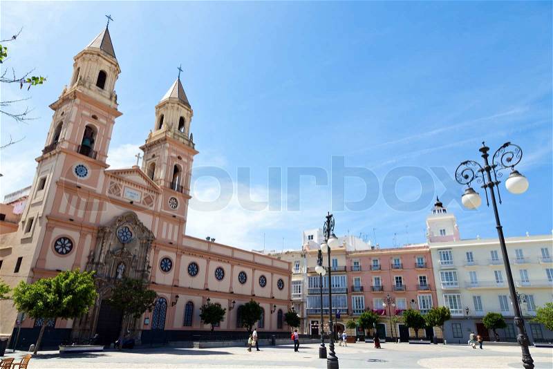 The city of Cadiz in Andalusia, Spain. Spain\'s oldest settlement, stock photo