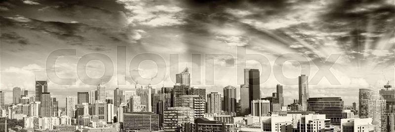 Melbourne skyline, Australia, stock photo