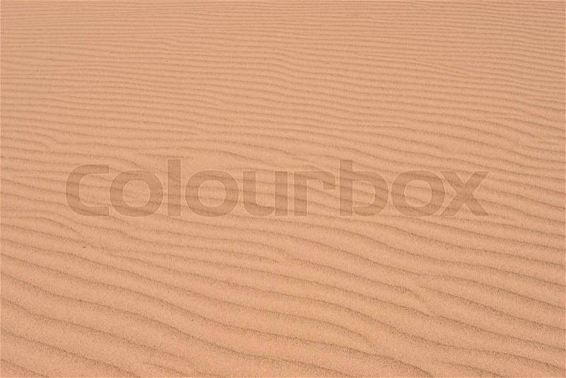 Desert texture, selective focus with depth of field use for texture or background, stock photo