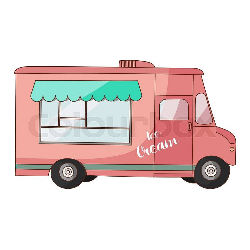 pink ice cream van