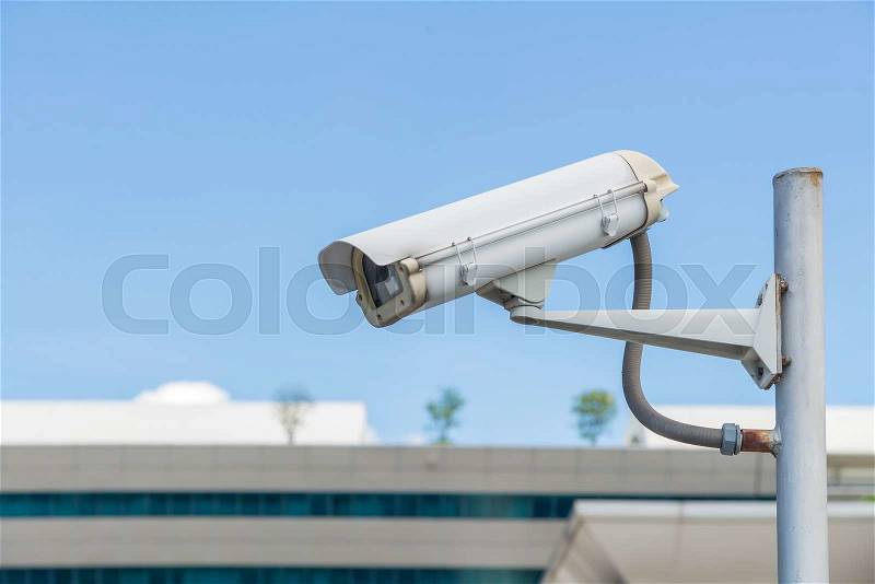 Security CCTV camera and urban video, electronic device, stock photo