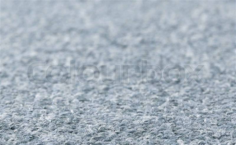 Carpet texture close-up, grey furry carpet texture background, selective focus, stock photo