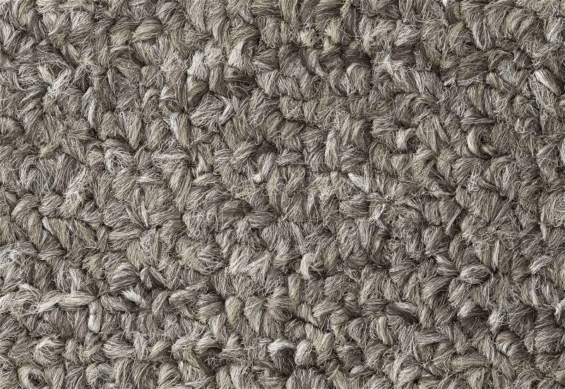 Carpet texture close-up, grey furry carpet texture background, stock photo
