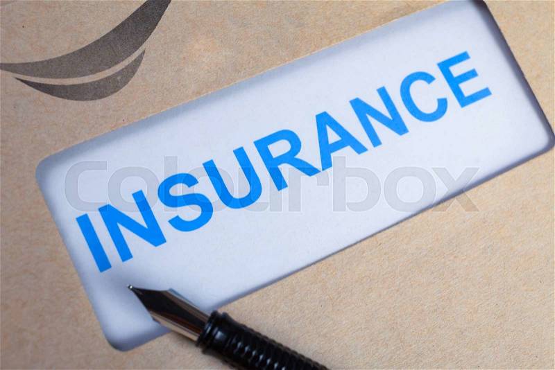 Insurance Claim form in brown envelope, can use insurance concept, stock photo