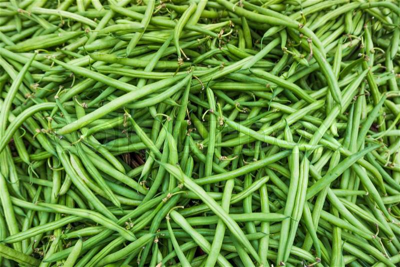 Green Beans Background, stock photo