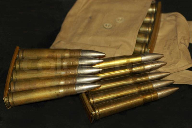 Ammunition, stock photo