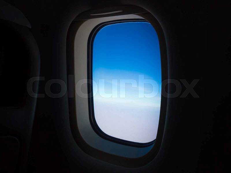Plane Window View, stock photo
