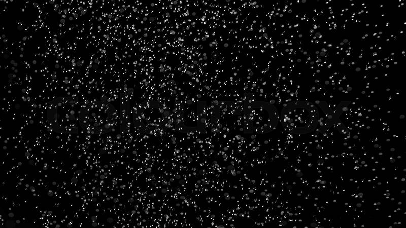Rain on a black background, stock photo