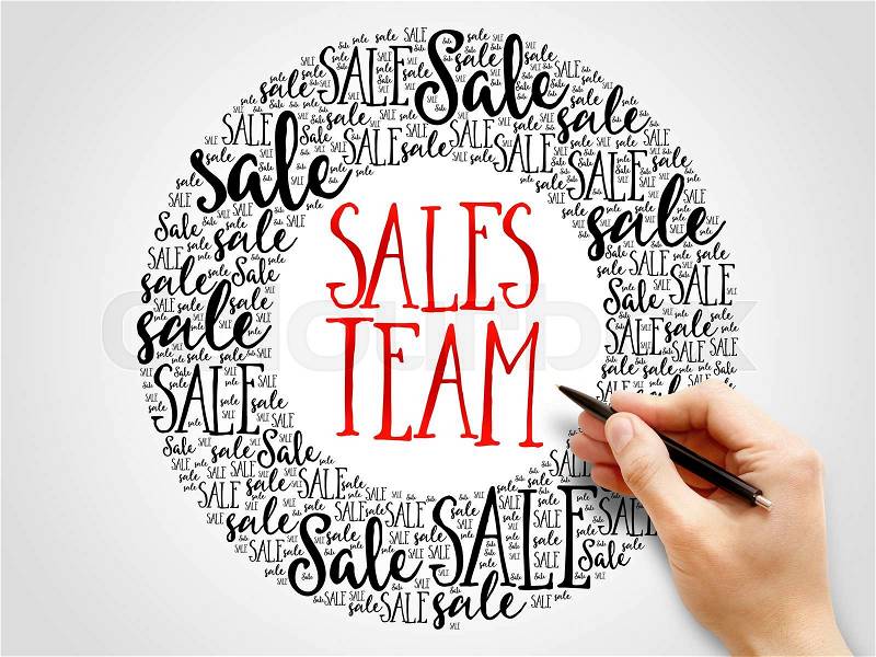 Sales Team words cloud, business concept background, stock photo