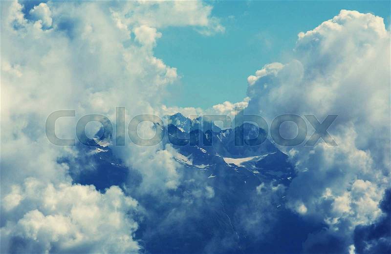 Caucasus mountains, stock photo