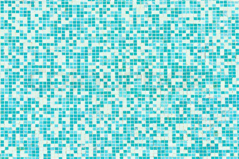 Abstract background of blue and green tiles, stock photo